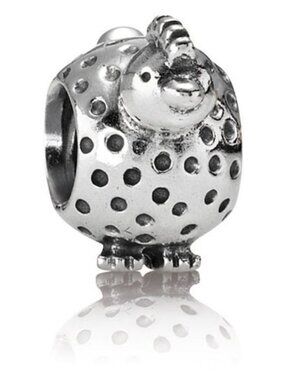 PANDORA Chicken Little Charm Authentic Silver Whimsical Farm Animal RARE